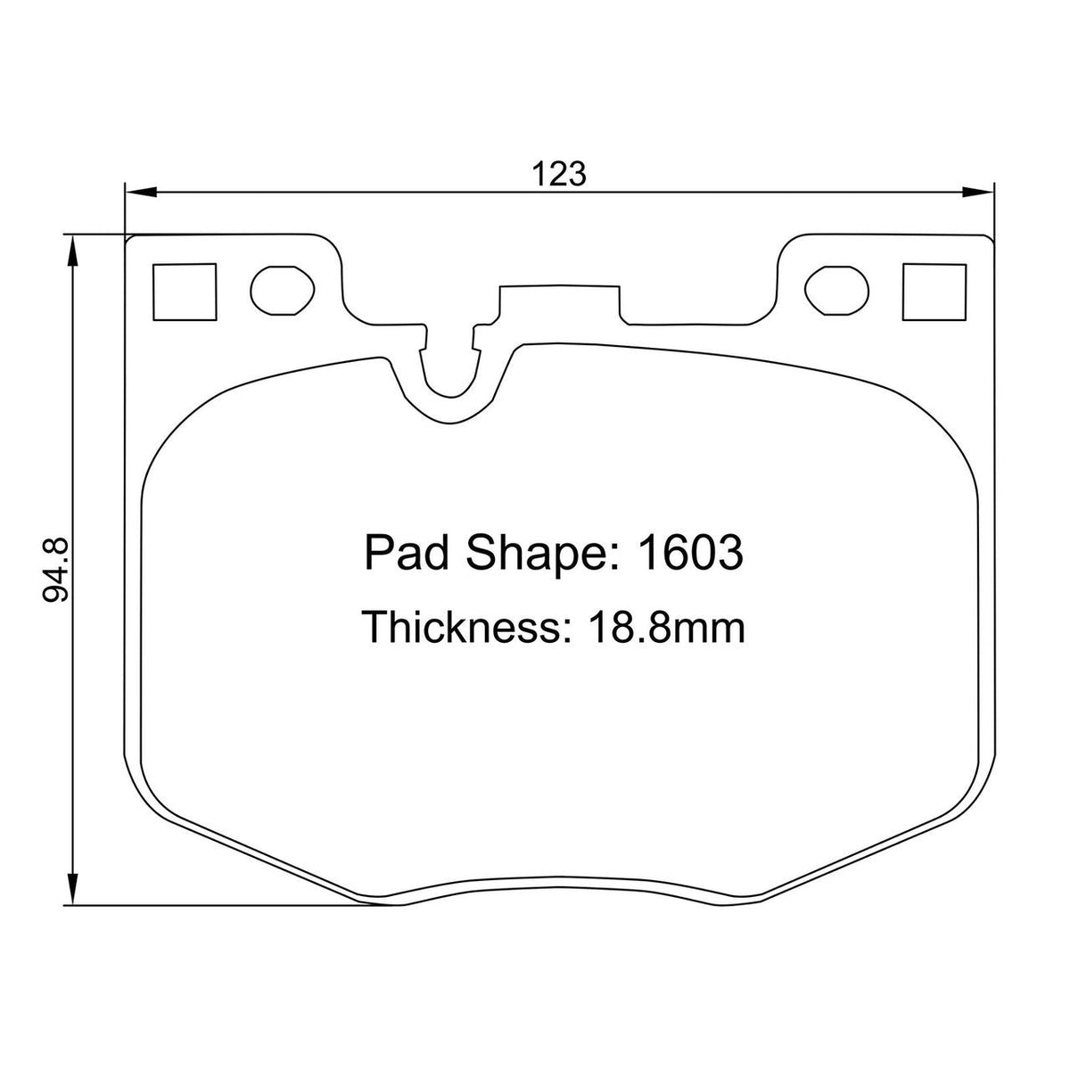 Paragon PBP1603 Brake Pads