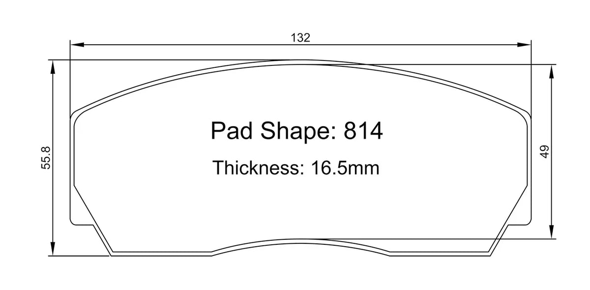 Paragon PBP814 Brake Pads