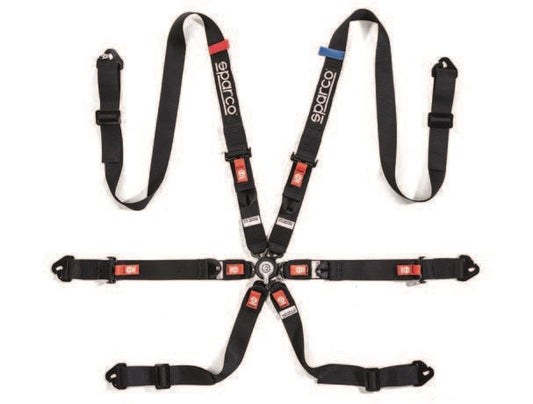 Sparco Harness COMP H-2 6PT Steel PU 2"