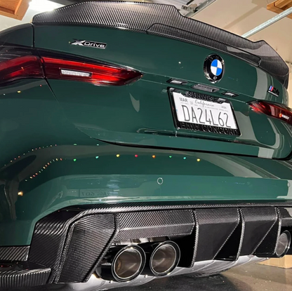 AlpineX Dynamics Carbon Fiber Rear Diffuser Upper Trim For BMW G8X M3/4