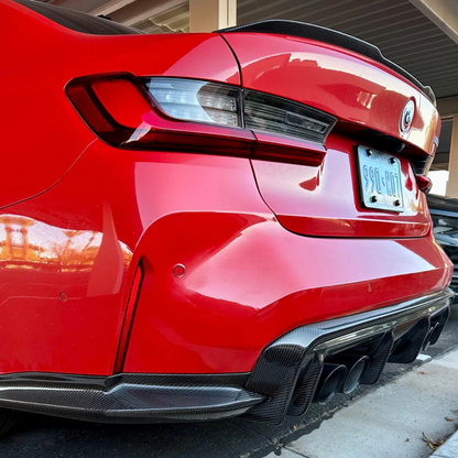 AlpineX Dynamics Carbon Fiber Rear Diffuser Upper Trim For BMW G8X M3/4