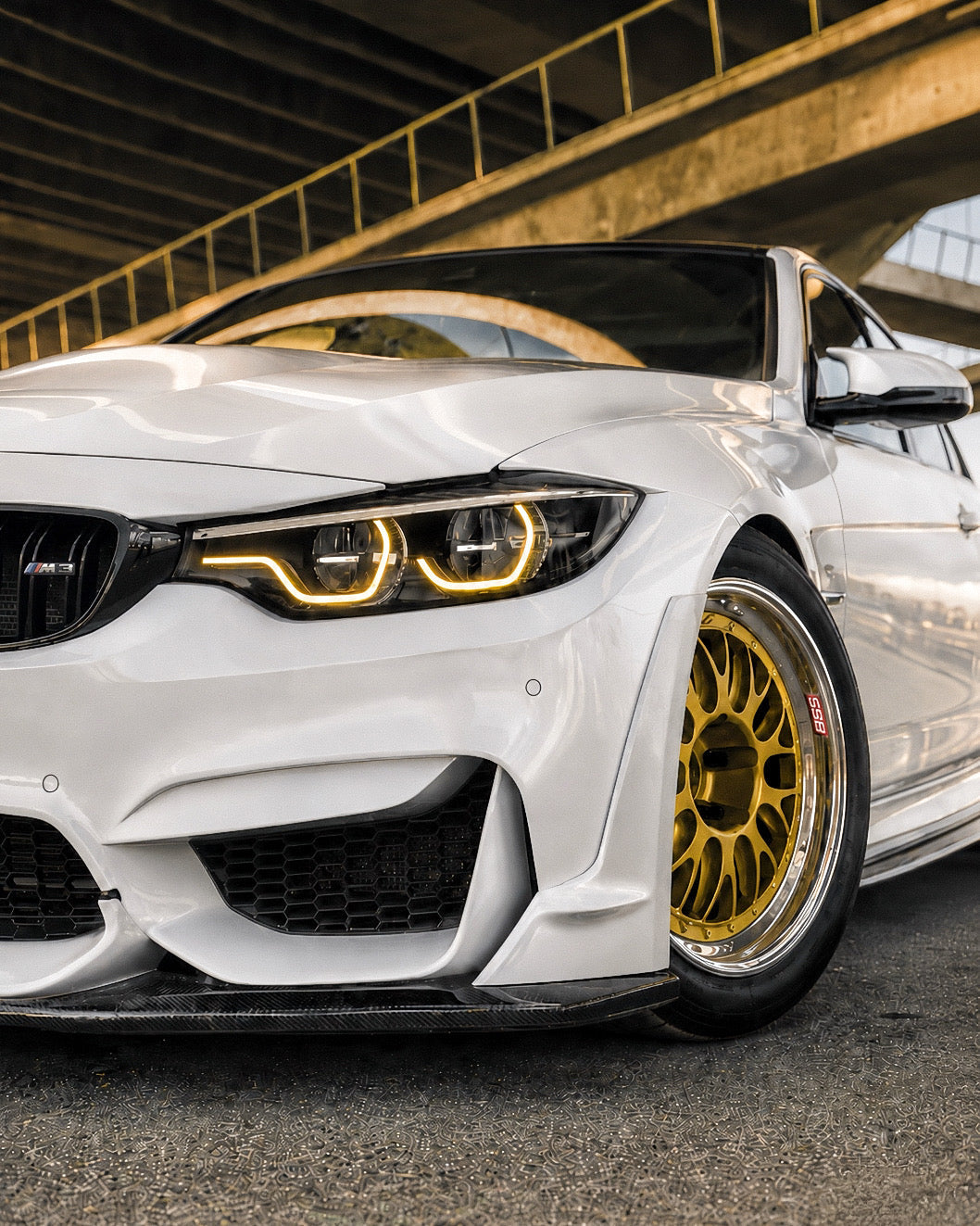 AlpineX Dynamics L Style Carbon Fiber Front Lip For BMW F8X M3 M4