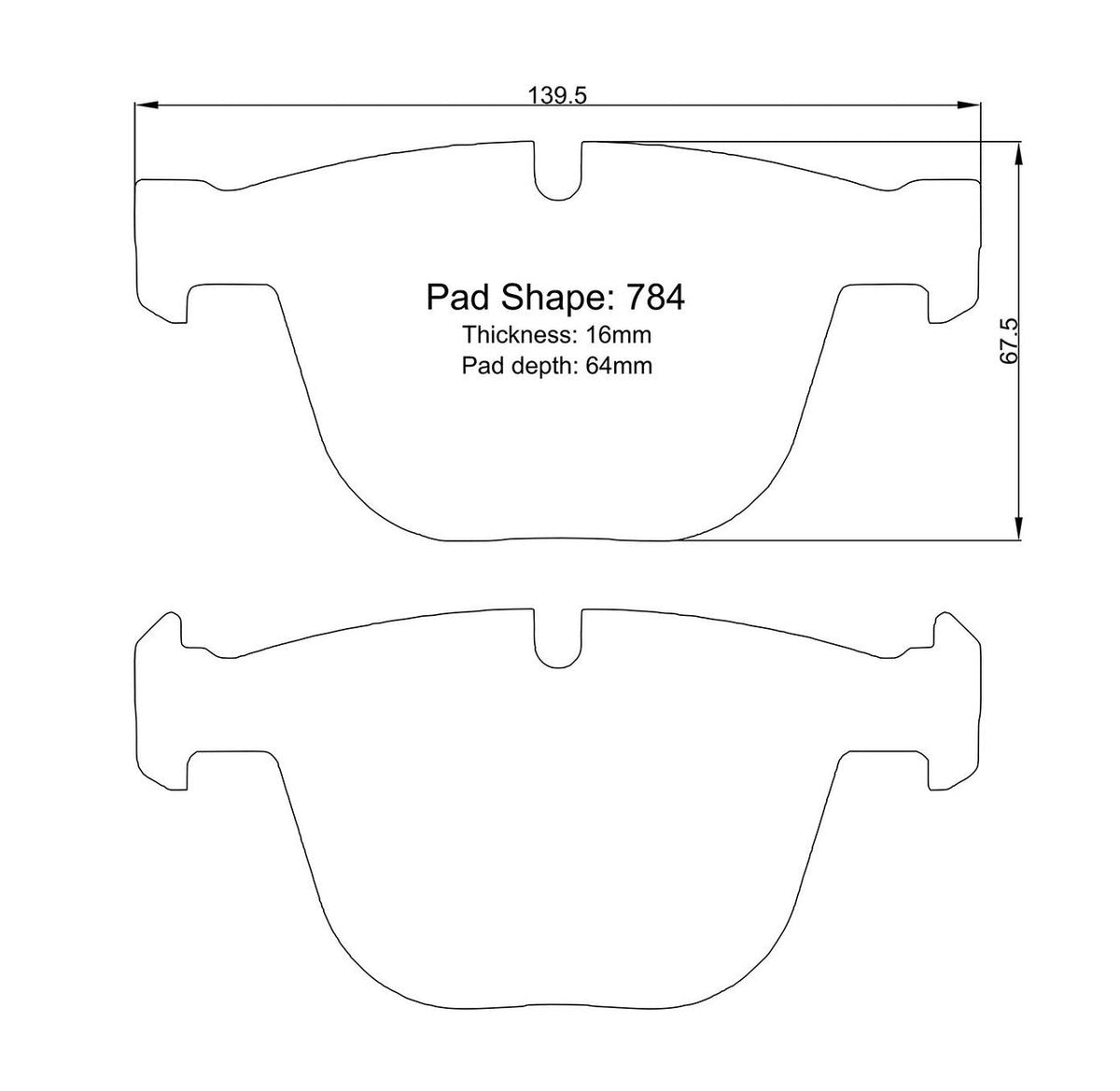 Paragon PBP784 Brake Pads