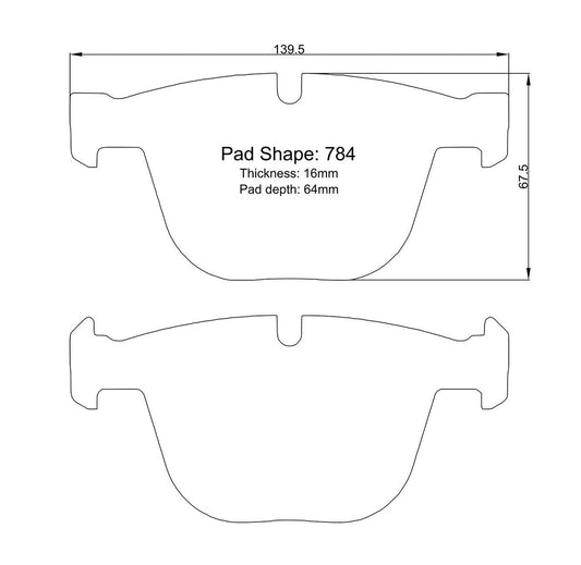 Paragon PBP784 Brake Pads