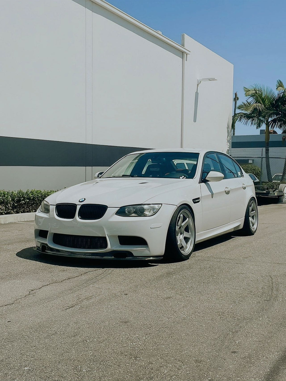 E90 E92 E93 M3 GT4 front splitter V2 shorter version