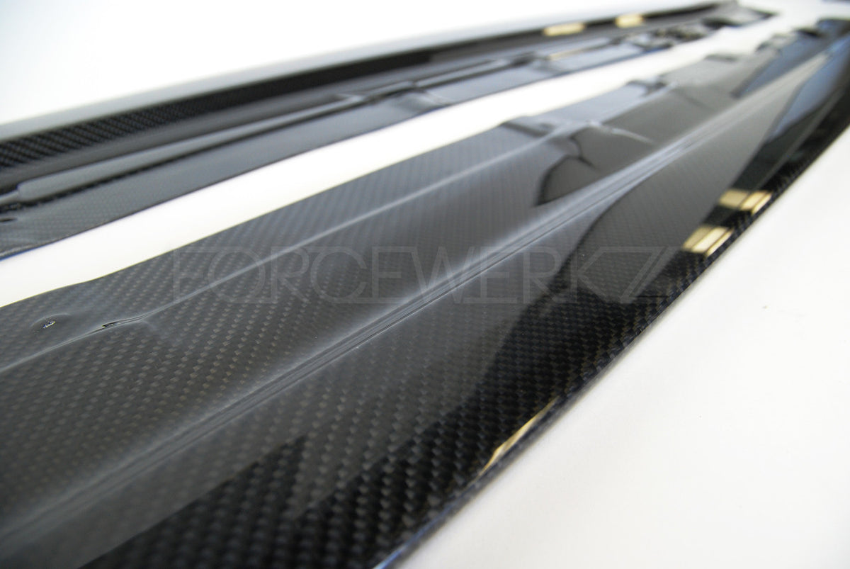 Forcewerkz Carbon Fiber Side Skirt Extensions for BMW E92/E93 M3