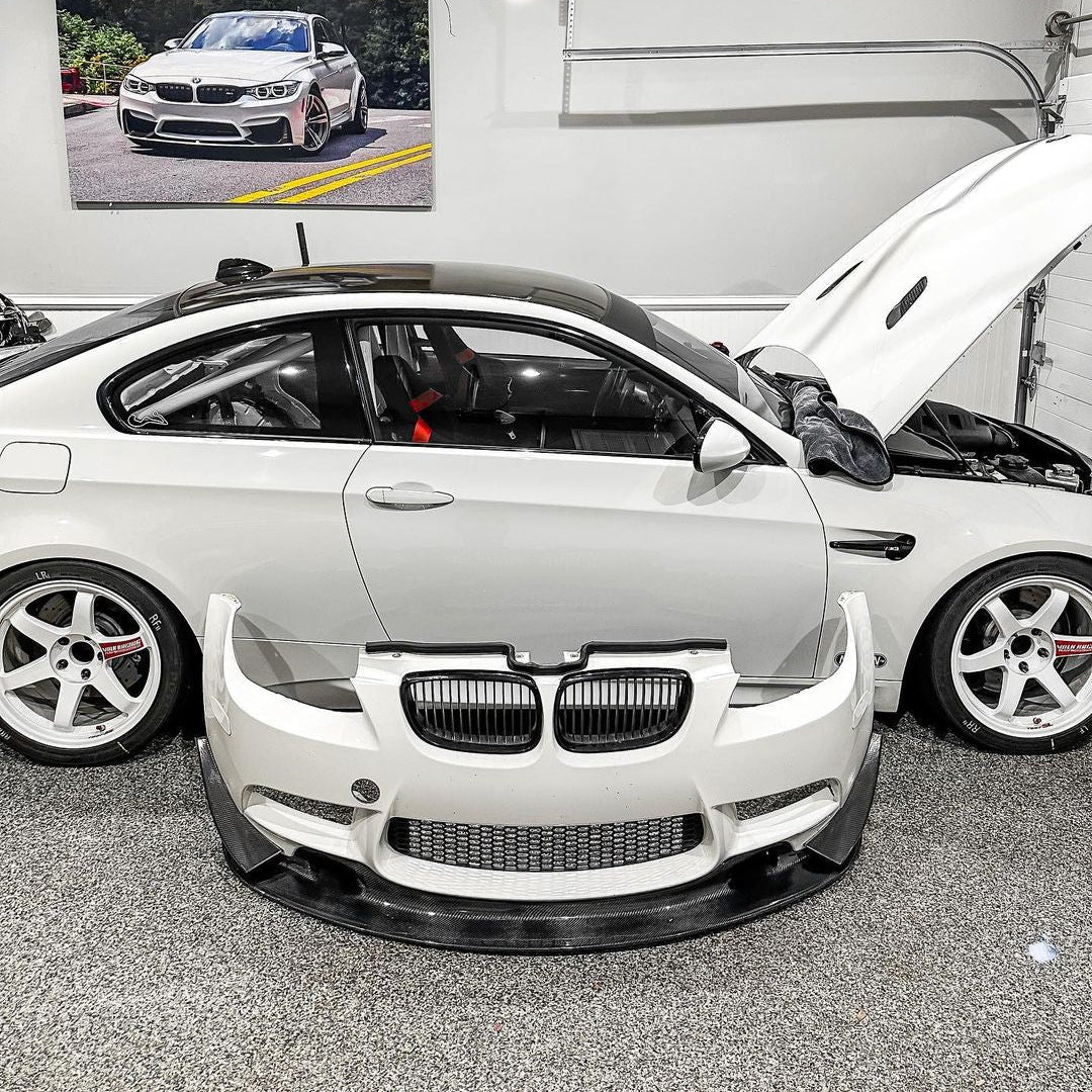 BMW E92 M3 GT4 V1 Carbon Fiber Front Splitter | Ridgeline Motorsport