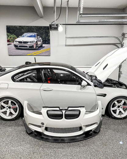 E9X M3 GT4 V1 longer version front splitter