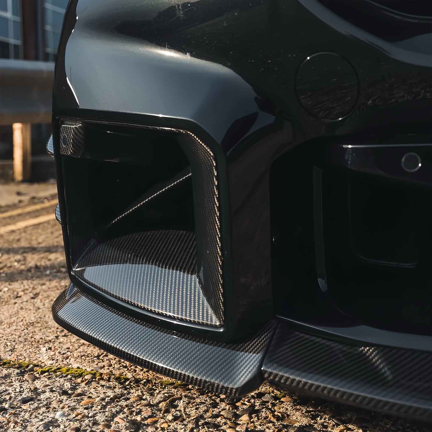 AlpineX Dynamics MP Style Pre-preg Dry Carbon Fiber Front Duct For BMW G87 M2