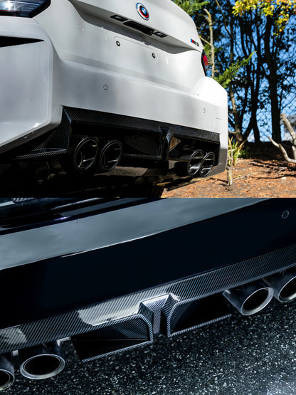 AlpineX Dynamics CS Style Pre-preg Dry Carbon Fiber Rear Diffuser For BMW G87 M2