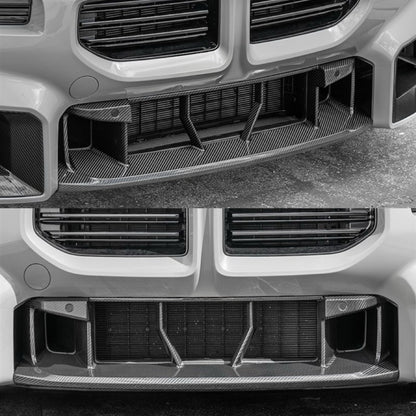 AlpineX Dynamics Pre-preg Dry Carbon Fiber Front Bumper Center Trim For BMW G87 M2
