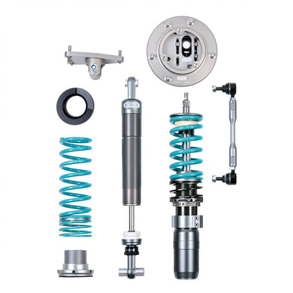 Nitron R1 damper, coilover, separate spring and mounting components; generic product illustration