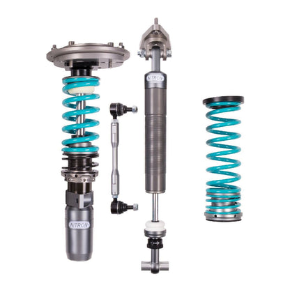 Nitron R1 coilover, damper, separate spring and droplink; generic product illustration