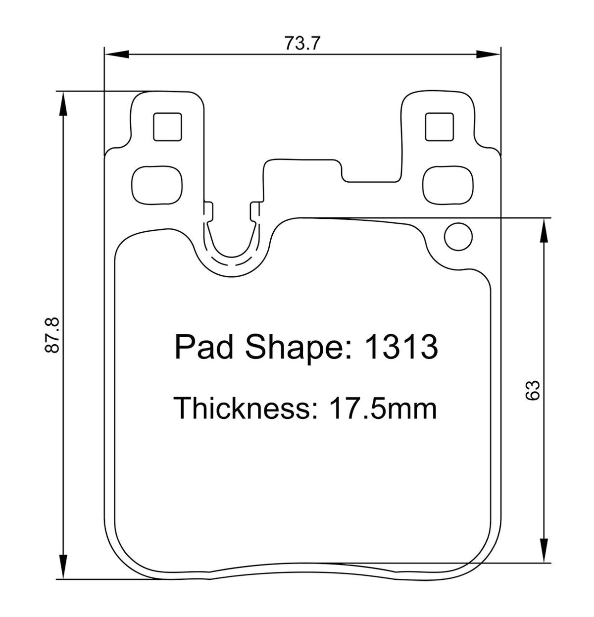 Paragon PBP1313 Brake Pads