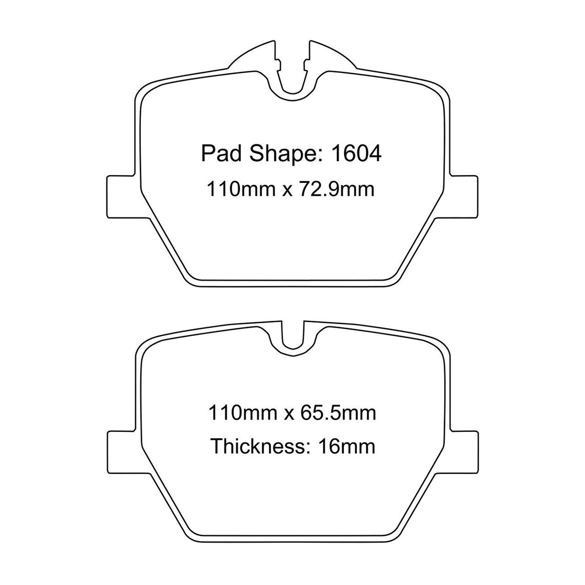 Paragon PBP1604 Brake Pads