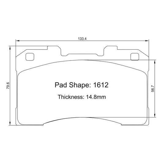 Paragon PBP1612 Brake Pads