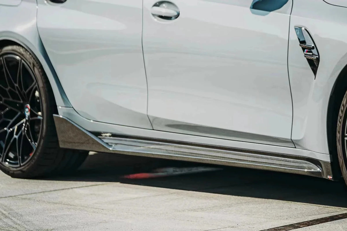 AlpineX Dynamics MP Style Pre-preg Dry Carbon Fiber Side Skirt For BMW G80 G82 G83 M3 M4