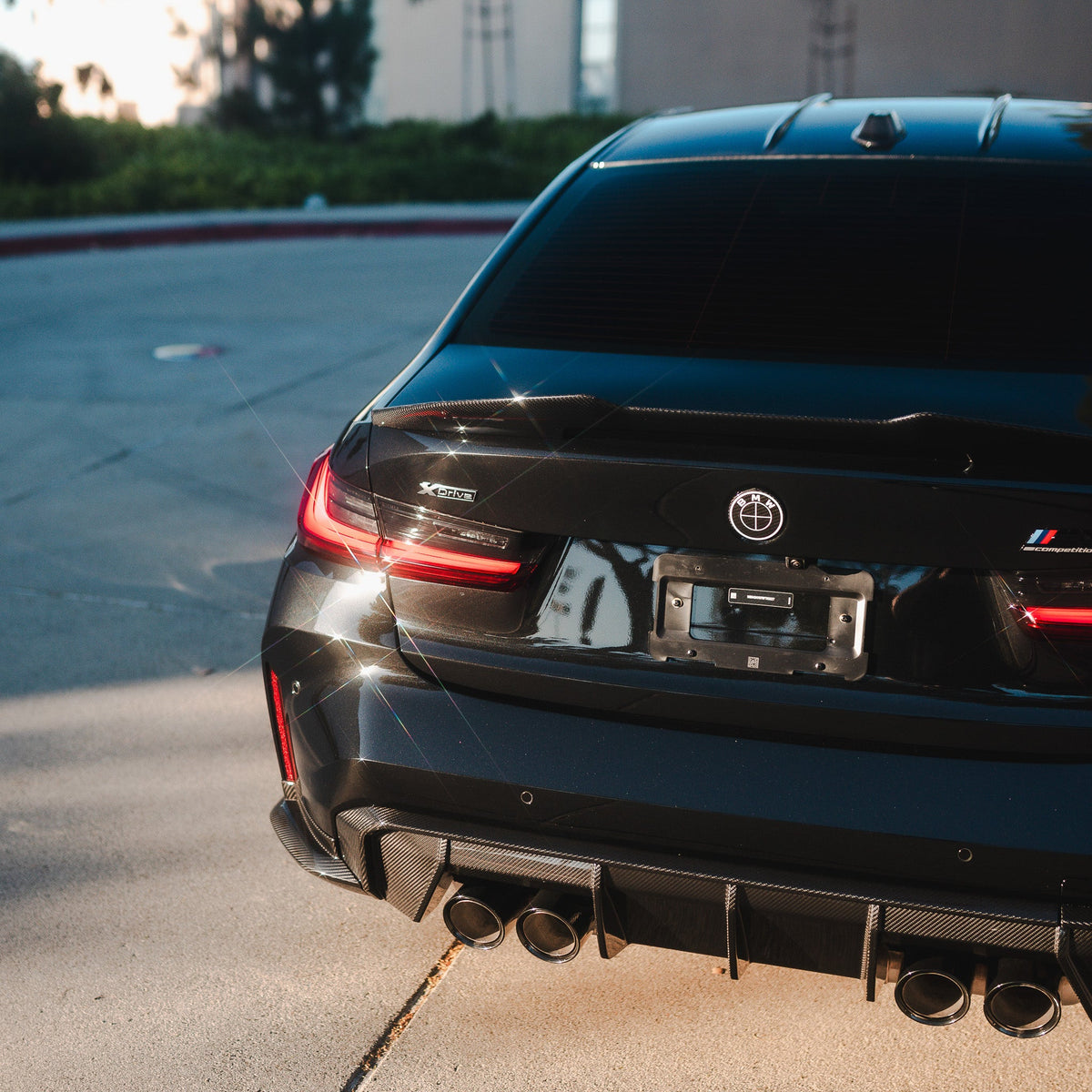 AlpineX Dynamics MP Style Pre-preg Dry Carbon Fiber Rear Diffuser For BMW G8X M3/4