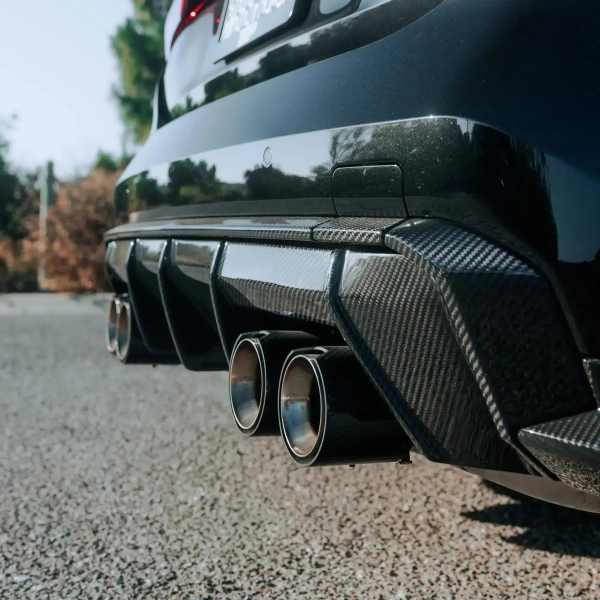 AlpineX Dynamics MP Style Pre-preg Dry Carbon Fiber Rear Diffuser For BMW G8X M3/4