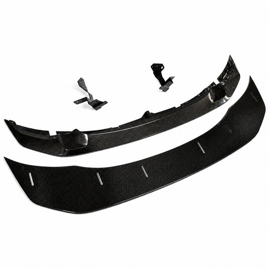 Ridgeline Motorsport adjustable GTS-style carbon fiber front splitter kit for BMW F80 M3 and F82 M4