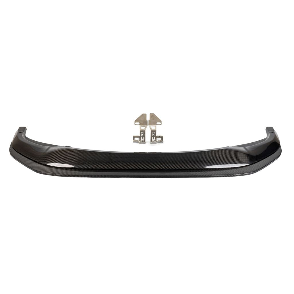 Ridgeline Motorsport adjustable carbon fiber front splitter and mounting brackets for the BMW F87 M2 Competition