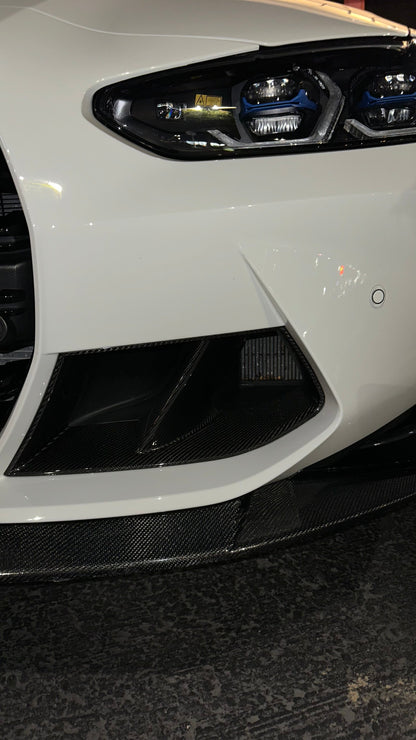 AlpineX Dynamics MP Style Pre-preg Dry Carbon Fiber Front Duct For BMW G8X M3/4