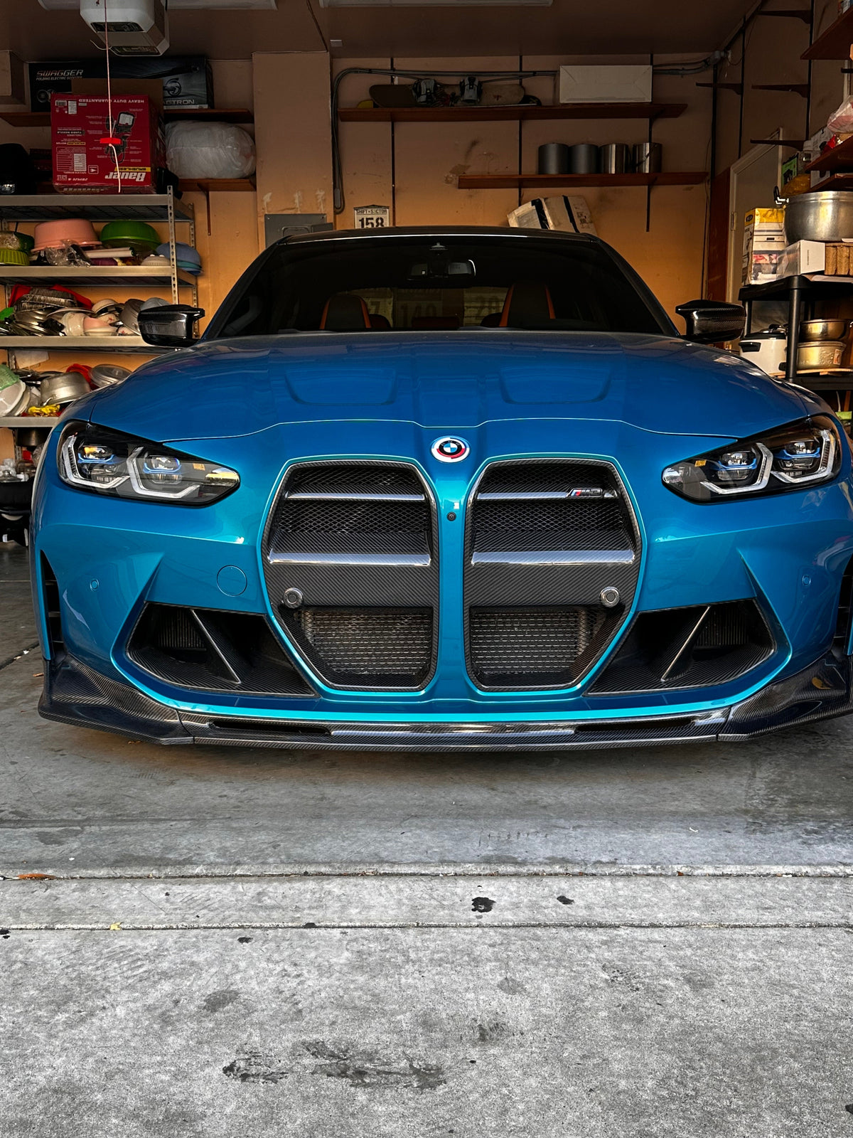 AlpineX Dynamics MP Style Pre-preg Dry Carbon Fiber Front Duct For BMW G8X M3/4