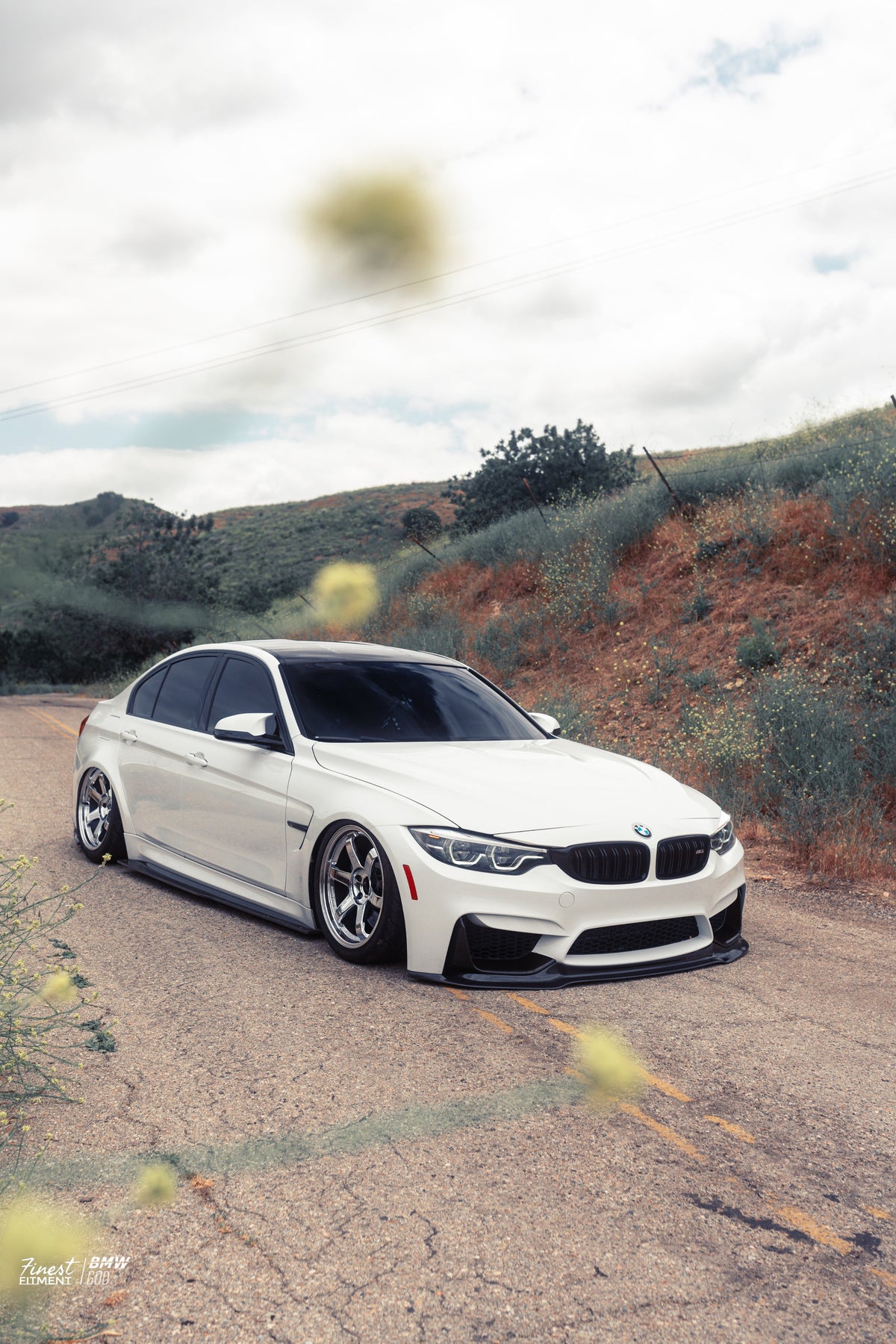 AlpineX Dynamics V Style Carbon Fiber Front Lip For BMW F8X M3 M4