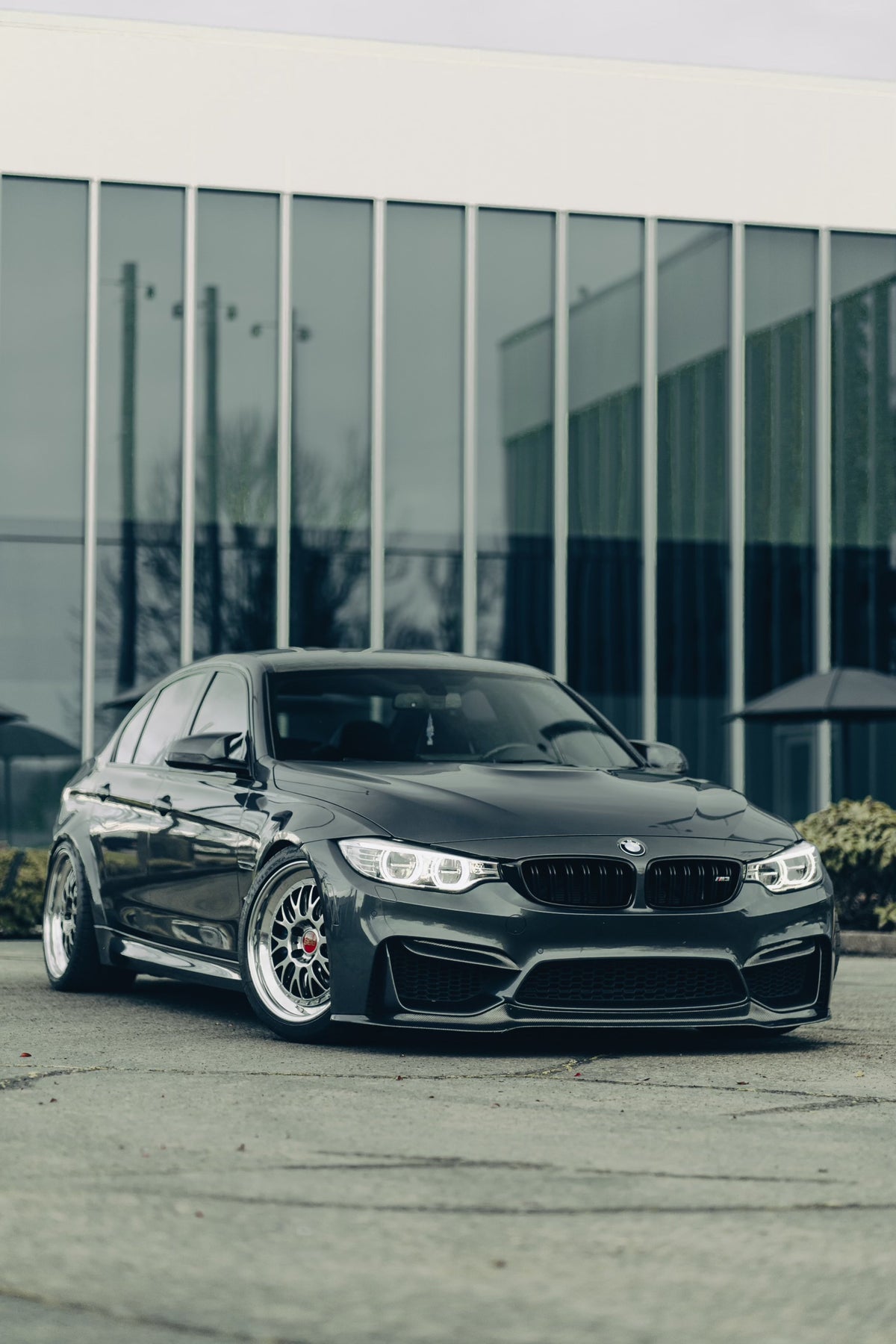 AlpineX Dynamics V Style Carbon Fiber Front Lip For BMW F8X M3 M4