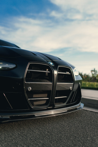AlpineX Dynamics V Style 1 Piece Carbon Fiber Front Lip For BMW G8X M3/4