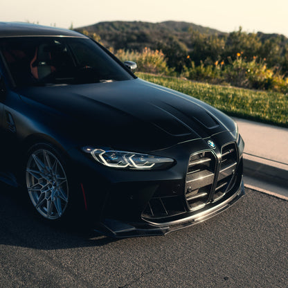 AlpineX Dynamics V Style 1 Piece Carbon Fiber Front Lip For BMW G8X M3/4