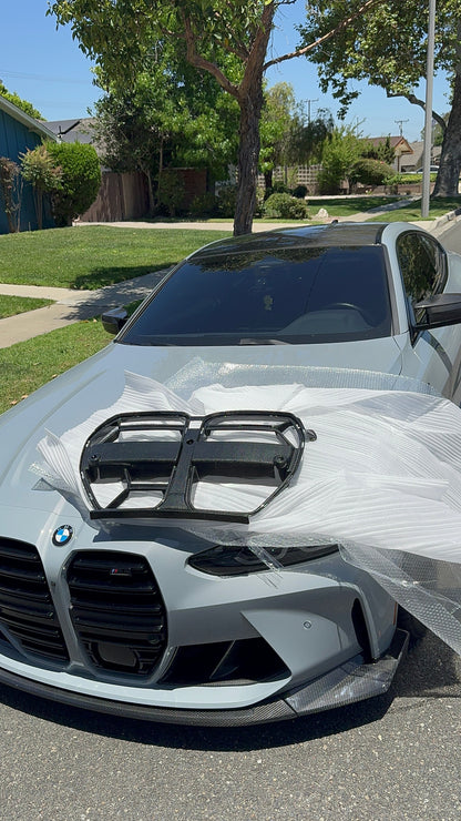 AlpineX Dynamics CSL Style Pre-preg Dry Carbon Fiber Grille For BMW G8X M3/M4