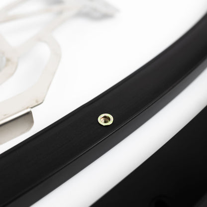 Threaded mounting point on the aluminum center support bar for the E9X M3 GTS front splitter
