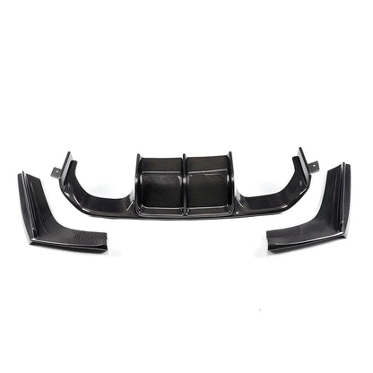Ridgeline Motorsport F8X M3 M4 V Style Carbon Fiber Rear Diffuser+ Side Splitter Kit