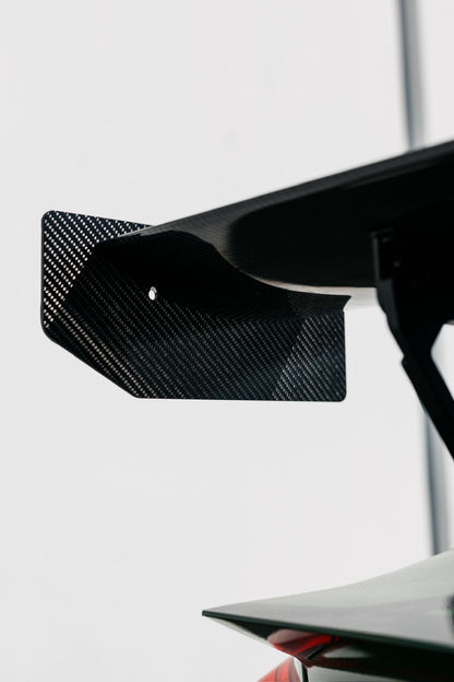 Ring Spec Wing V2 dry carbon end plate and wing profile installed on BMW F82 M4