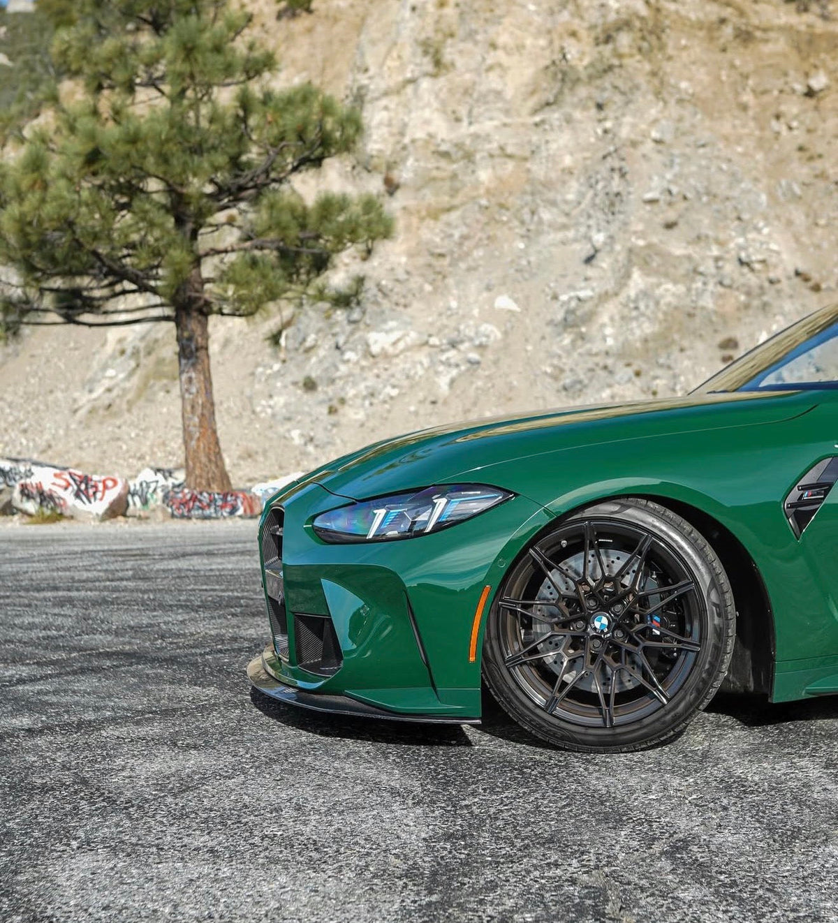 AlpineX Dynamics MH Style 1 Piece Carbon Fiber Front Lip For BMW G8X M3/4