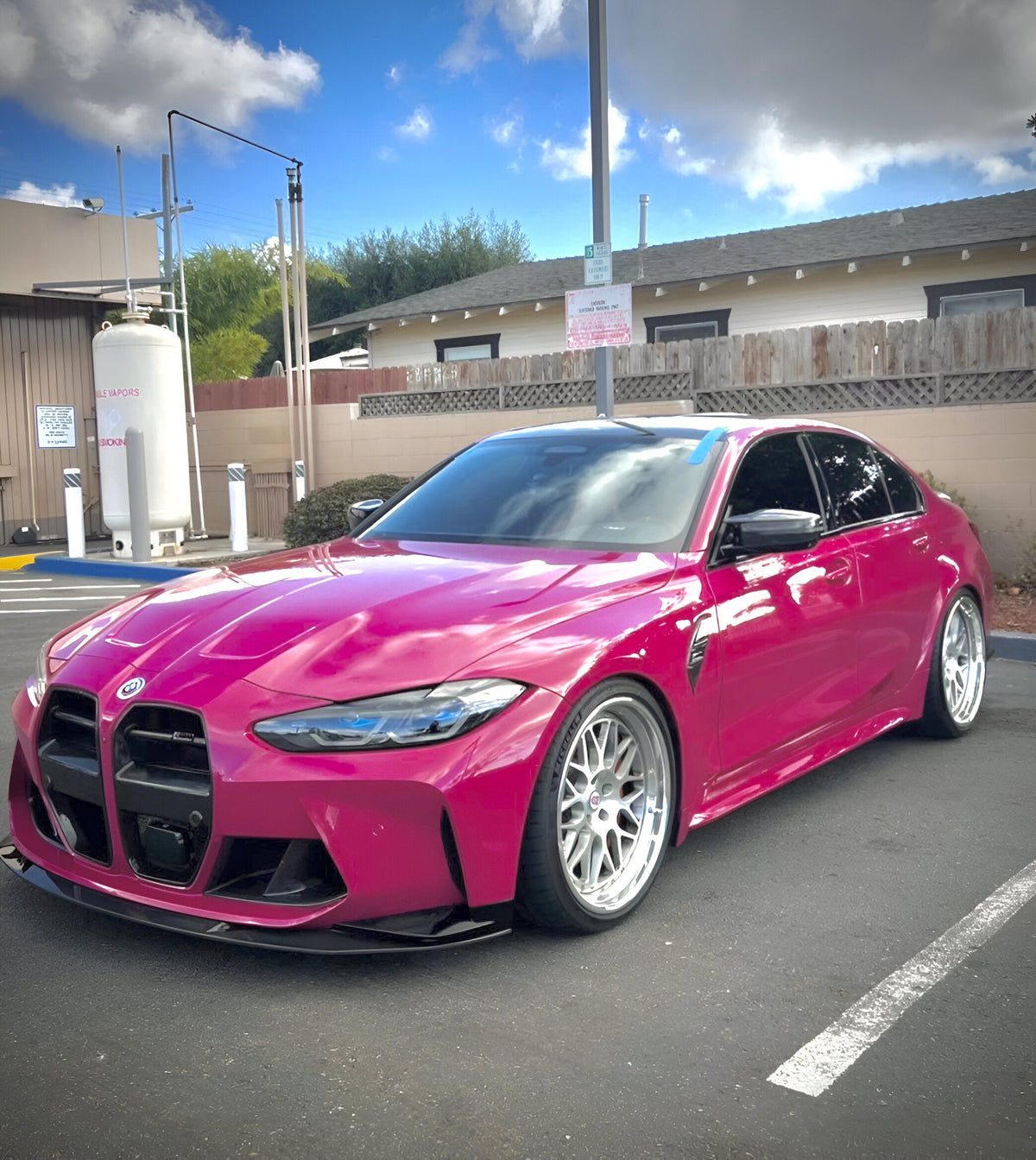 AlpineX Dynamics MH Style 1 Piece Carbon Fiber Front Lip For BMW G8X M3/4