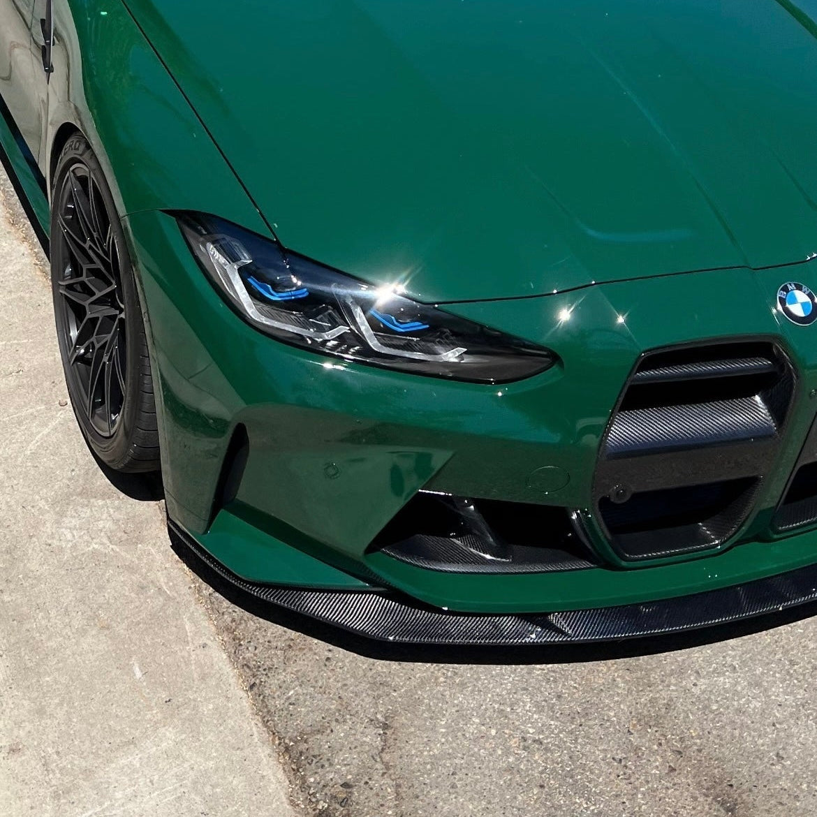 AlpineX Dynamics MH Style 1 Piece Carbon Fiber Front Lip For BMW G8X M3/4