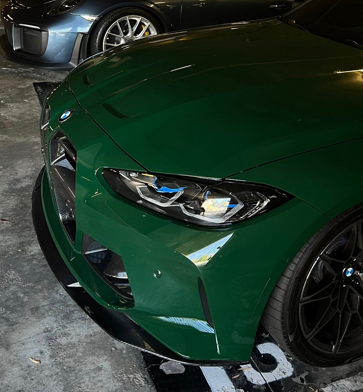 AlpineX Dynamics MH Style 1 Piece Carbon Fiber Front Lip For BMW G8X M3/4