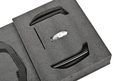 Vehicle-specific trunk mounting bases and installation hardware for the Toyota GR Supra GT4+ rear wing