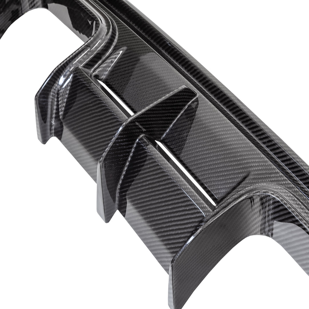 AlpineX Dynamics V Style Pre-preg Dry Carbon Fiber Rear Diffuser For BMW G8X M3/4